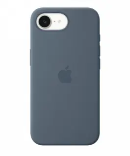 Alternative view of Apple iPhone 17e Silicone Case with MagSafe - Anchor Blue