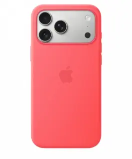 Apple iPhone 17 Pro Max Silicone Case with MagSafe - Bright Guava