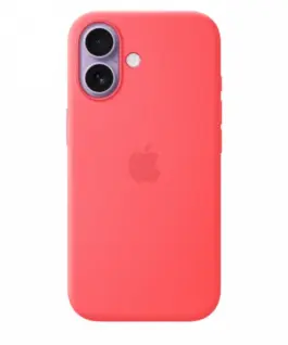 Alternative view of Apple iPhone 17 Silicone Case with MagSafe - Bright Guava