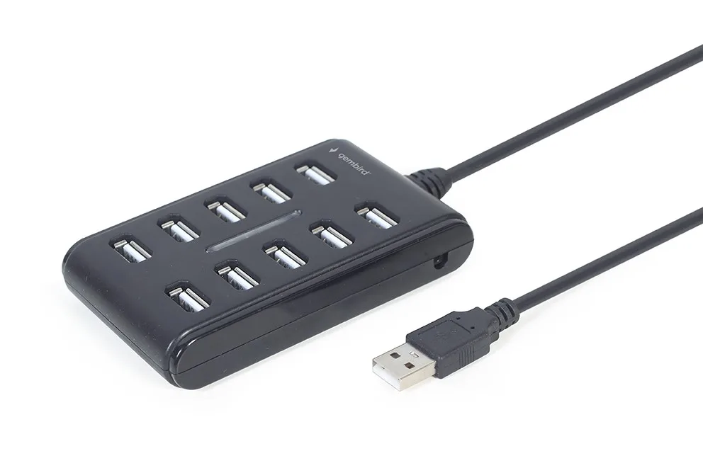 Gembird HUB USB 2.0 10 ports черен - Image 3