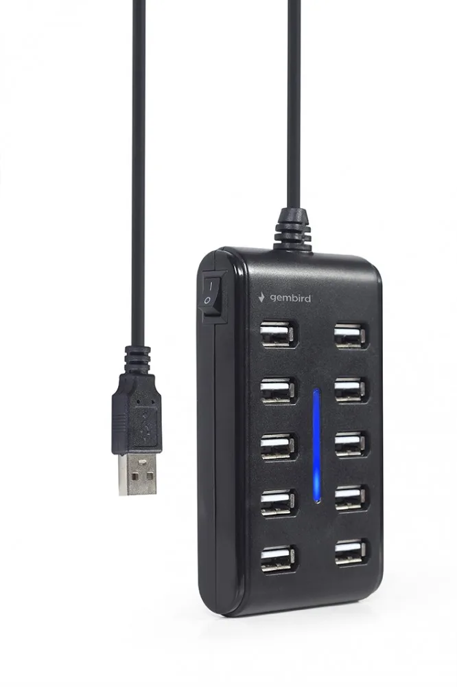 Gembird HUB USB 2.0 10 ports черен - Image 4