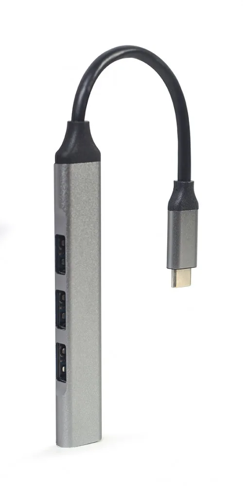 Gembird HUB USB-C silver 1xUSB 3.0 3xUSB 2.0 - Image 2