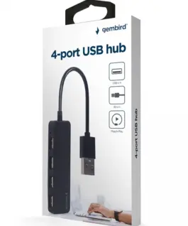 Alternative view of Gembird HUB USB 2.0 4 ports USB 2.0 черен