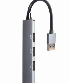 Gembird HUB USB silver 1xUSB 3.1 3xUSB 2.0