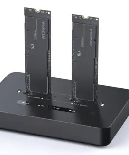 Gembird Docking station USB-C 2xSSD M.2 NVME