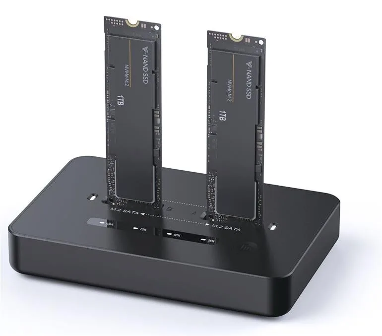Gembird Docking station USB-C 2xSSD M.2 NVME