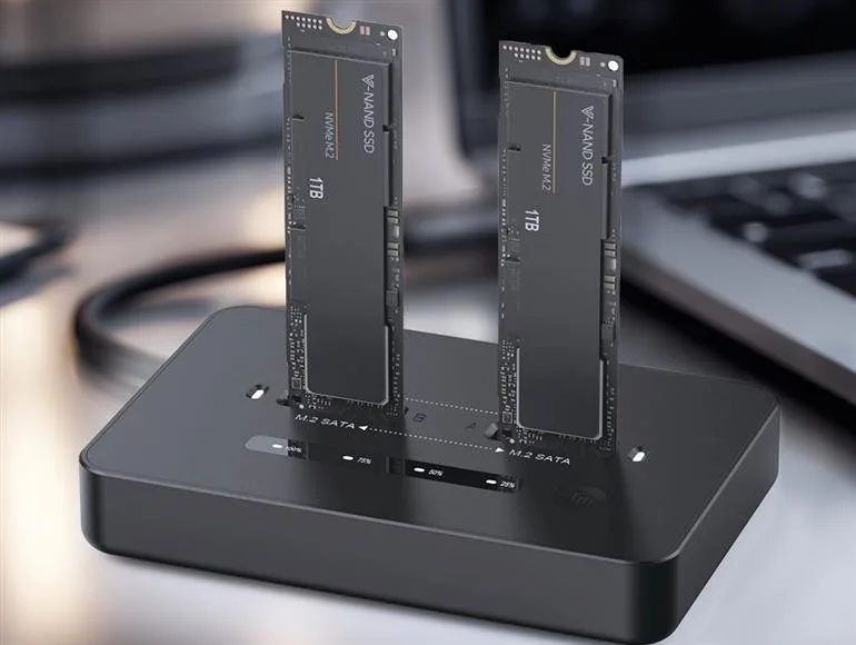 Gembird Docking station USB-C 2xSSD M.2 NVME - Image 4