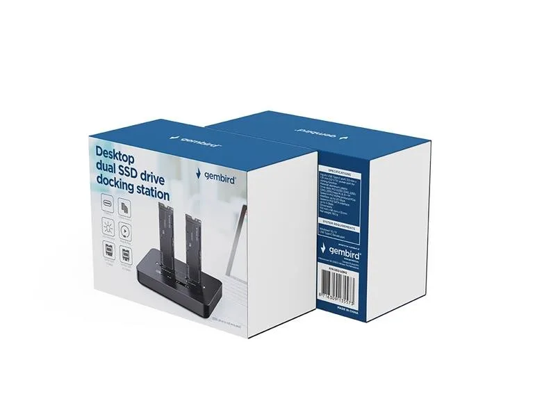 Gembird Docking station USB-C 2xSSD M.2 NVME - Image 5