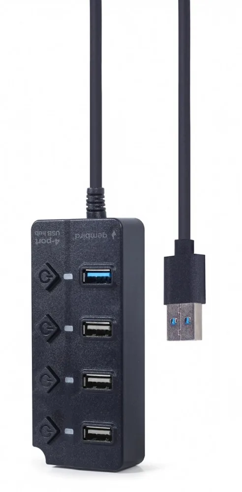 Gembird HUB USB черен 1xUSB 3.1 3xUSB 2.0 I/O - Image 5