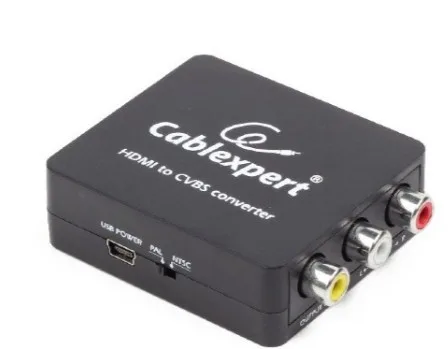 Gembird конвертор HDMI->CVBS (+stereo)