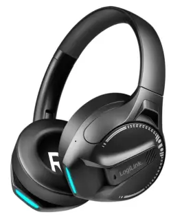 LogiLink BT6.0 gaming headset черен