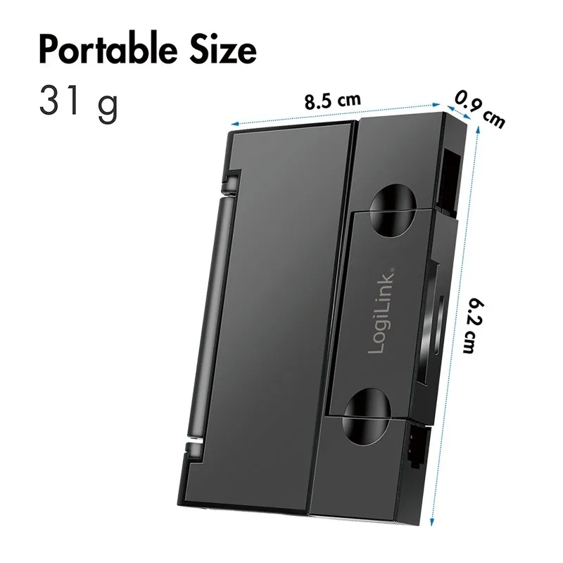 LogiLink USB3.2 Gen1 card reader for SD/microSD cards - Image 4