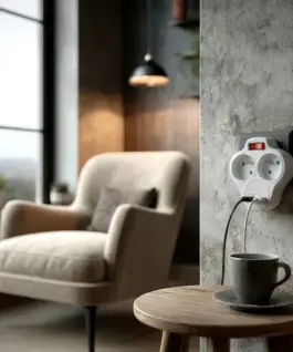 Maclean Splitter dual socket x2 USB MCE336 type E