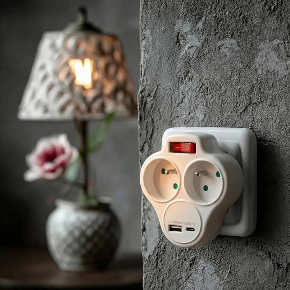 Maclean Splitter dual socket x2 USB MCE336 type E - Image 4