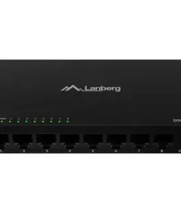 Lanberg Switch DSM1-1008 8×1Gb/s - Unmanaged Gigabit Ethernet Desktop 12V (metal casing)
