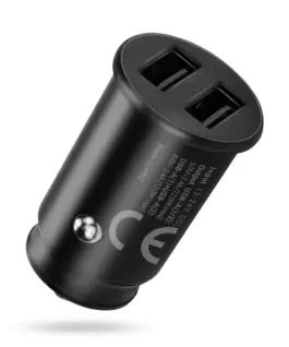 Alternative view of everActive зарядно за кола CC-25C 2XUS B 12W + CABEL USB-C