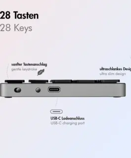 Alternative view of LogiLink Wireless keypad with BT 5.0