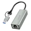 LogiLink USB-C to gigabit etherne t адаптер with 2in1 USB