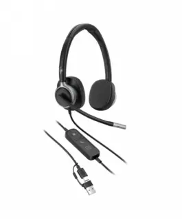 Alternative view of POLY Headphone Mission 625 Stereo Bulk/Leather.C01C6A6#AC