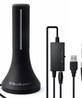 Qoltec DVB T T2 antenna 4K signal amplifier 32dBi