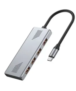 Gembird HUB USB3.2 Gen2 typ C 4xUSB-A