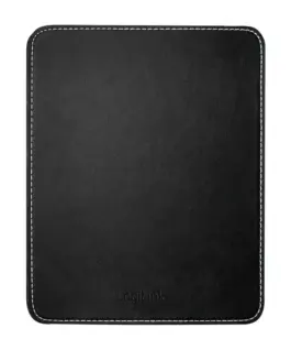 LogiLink Mousepad in leather design черен