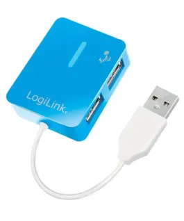 LogiLink HUB USB 2.0 4-port Smile - blue