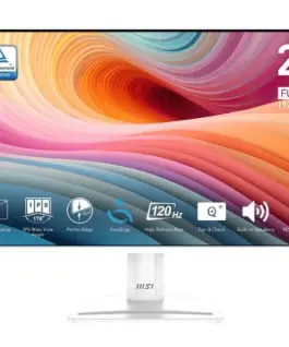 MSI Monitor PRO MP251W E2 24.5 inches/LED/FHD/Flat/120Hz/бял