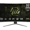 MSI Monitor MAG 325CQPF E18 31.5/LED/WQHD/LED/Curved/180Hz/черен