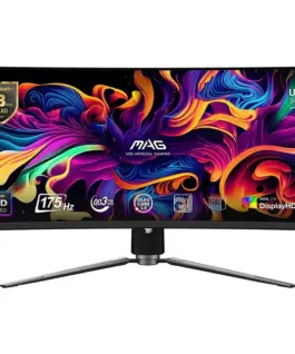 MSI Monitor MAG 341CQP QD-OLED 34 inches/QD-LED/UWQHD/Curved/175Hz/черен