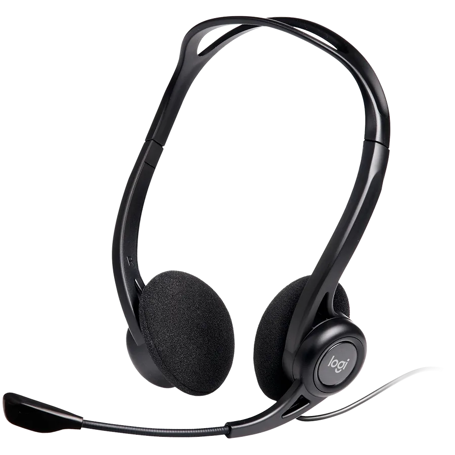 Слушалки LOGITECH PC960 Corded Stereo Headset BLACK - USB