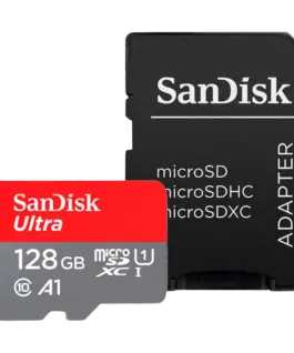 Карта памет SANDISK Ultra microSDXC 128GB + SD Adapter 140MB/s A1 Class 10 UHS-I