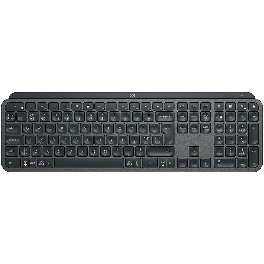 Клавиатура LOGITECH MX Keys Bluetooth Illuminated Keyboard - GRAPHITE- US INTL - B2B