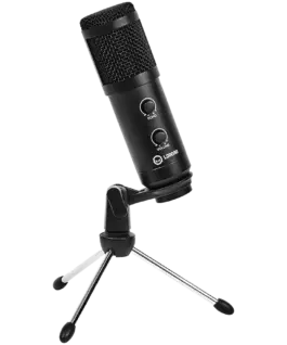 Геймърски микрофон LORGAR Soner 313 Gaming Microphones Black USB condenser microphone with Volume Knob & Echo Kob includ