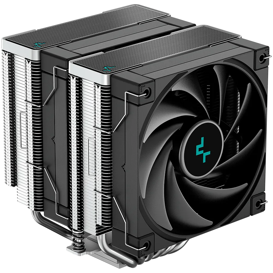 Охладител за процесор Охладител DeepCool AK620 CPU Air Cooler 2x120mm PWM Fan TDP 260W 6 Heatpipes LGA2066/2011-v3/2011/