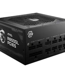 Alternative view of Захранване за компютър MSI MAG A850GL PCIE5, 850W, 80 Plus Gold, 120mm Fluid Dynamic Bearing Fan, Protections: OCP/OVP/OPP/OTP/SCP, Dimensions: 150mmx140mmx86mm, 7Y Warranty