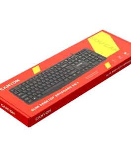 Клавиатура CANYON keyboard KB-1 EN/BG Wired Black