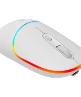 Безжична мишка CANYON mouse MW-22 2in1 BT/ Wireless Snow White