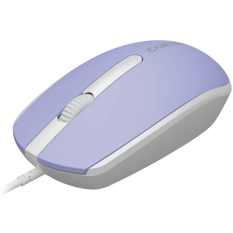 Мишка за компютър CANYON mouse M-10 Wired Lavender - Image 62