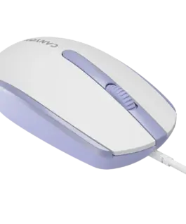 Мишка за компютър CANYON mouse M-10 Wired White Lavender