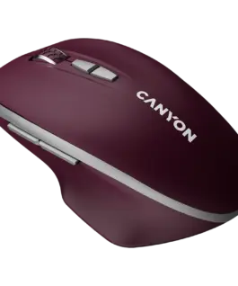 Безжична мишка CANYON mouse MW-21 BlueLED 7buttons Wireless Burgundy
