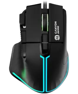 Геймърска мишка CANYON mouse Fortnax GM-636 RGB 9buttons Wired Black