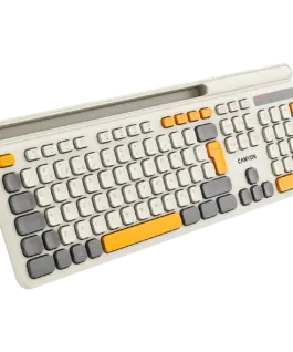 Клавиатура CANYON keyboard HKB-W03 EN AAA Wireless Beige
