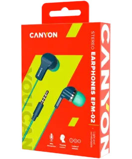 Слушалки CANYON Stereo Earphones with inline microphone