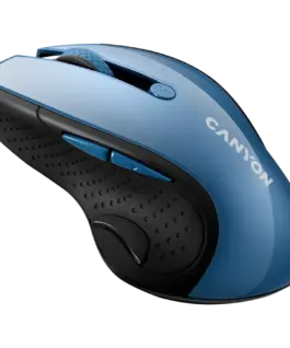 Alternative view of Безжична мишка CANYON 2.4Ghz wireless mouse, optical tracking - blue LED, 6 buttons, DPI 1000/1200/1600, Blue Gray pearl glossy