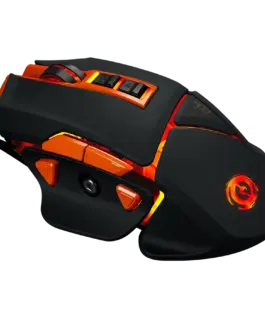 Alternative view of Геймърска мишка CANYON Optical gaming mouse, adjustable DPI setting 800/1000/1200/1600/2400/3200/4800/6400, LED backlight, moveable weight slot and retractable top cover for comfortable usage