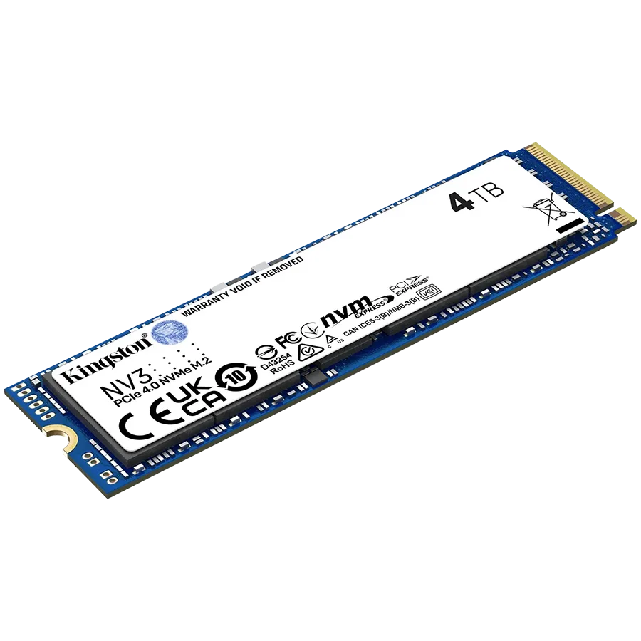 SSD диск Kingston SSD 4TB NV3 M.2 2280 PCIe 4.0 NVMe SSD