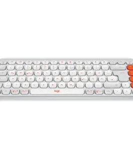 Клавиатура LOGITECH POP ICON KEYS – OFF WHITE – US INTL – BT –