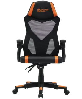 Геймърски стол CANYON gaming chair Flow MCH01 Mesh Black Orange