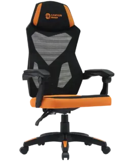 Геймърски стол CANYON gaming chair Wave MCH02 Mesh Black Orange